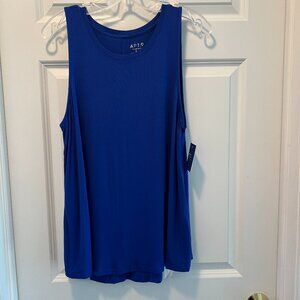 Cobalt Blue Tunic Tank Top, Stretchy, Soft, Sleeveless, Great w/Leggings…